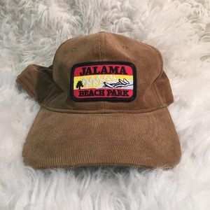 Brown corduroy hat